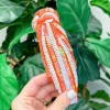 Game Day Sequin Headbands - Orange & White