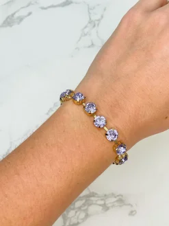 Gemstone Toggle Bracelet - Lavender