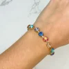 Gemstone Toggle Bracelet - Multi