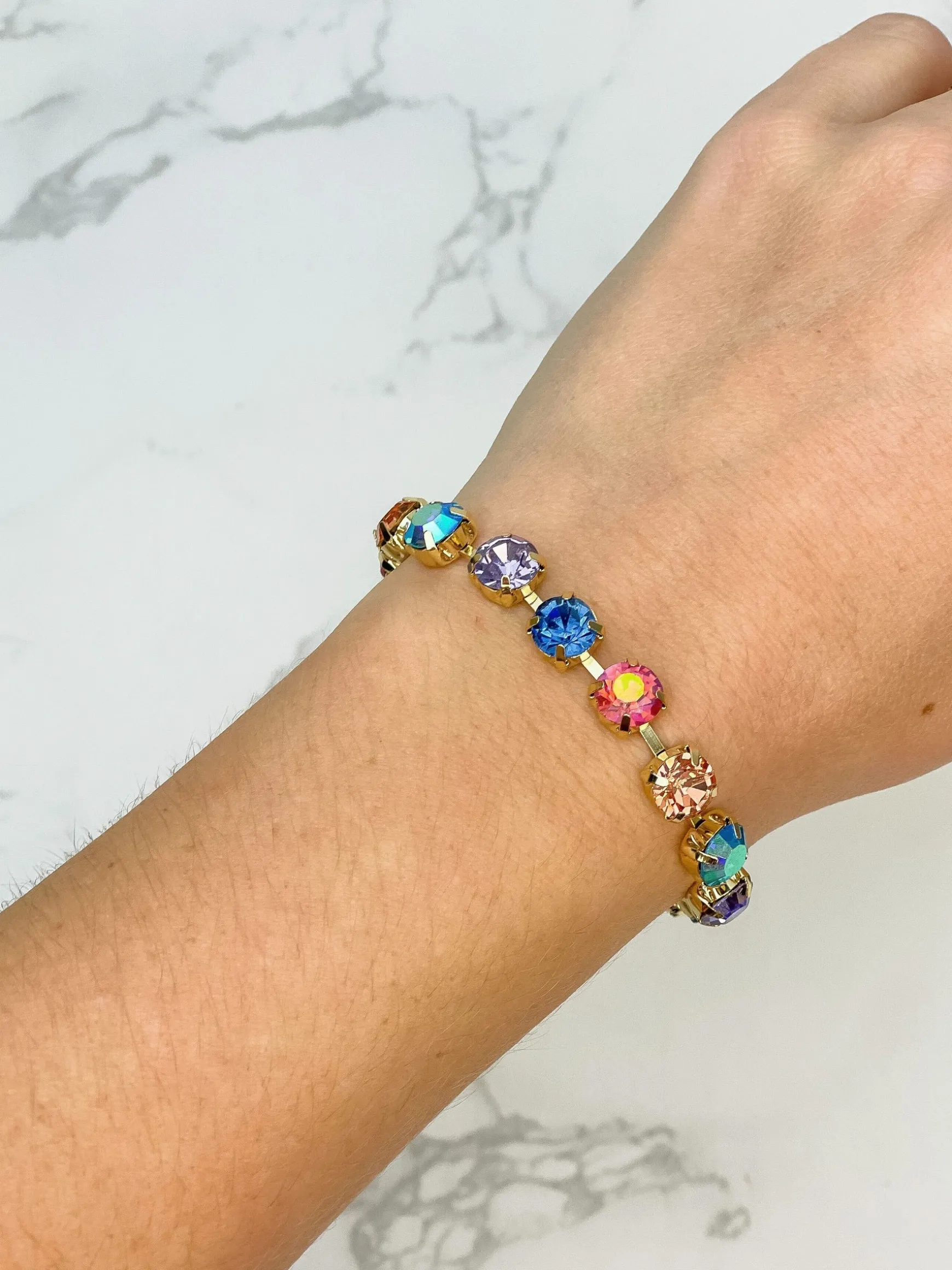 Gemstone Toggle Bracelet - Multi