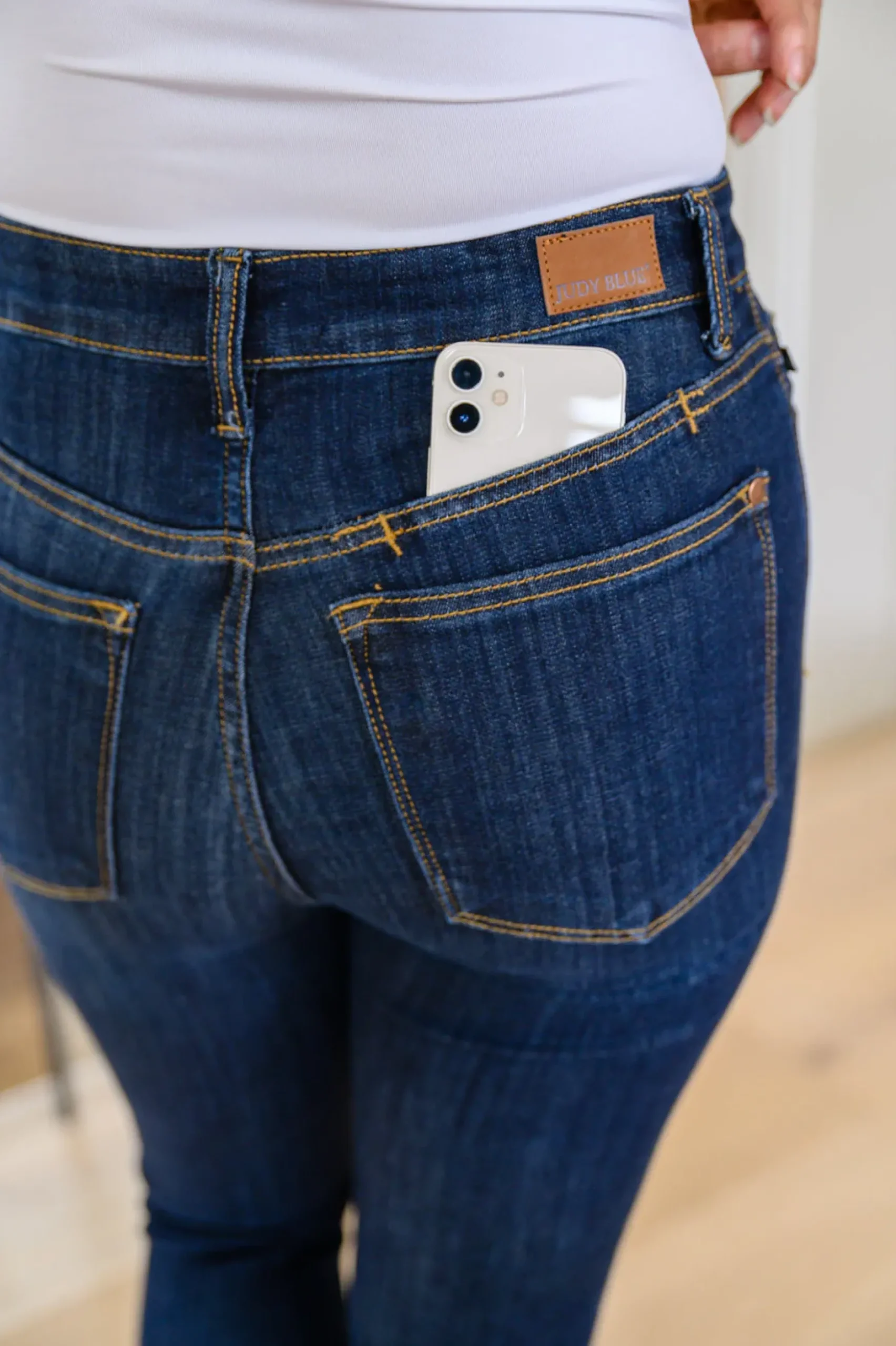 Georgia Back Yoke Skinny Jeans with Phone Pocket by Judy Blue