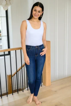 Georgia Back Yoke Skinny Jeans with Phone Pocket by Judy Blue