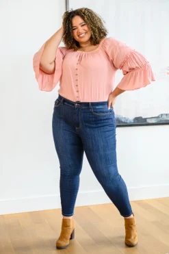 Georgia Back Yoke Skinny Jeans with Phone Pocket by Judy Blue