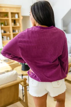 Get 'Em Cowgirl Corded Sweatshirt