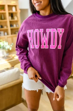 Get 'Em Cowgirl Corded Sweatshirt