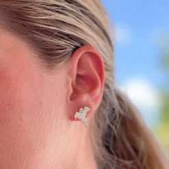 Ghost Signature Enamel Studs by Prep Obsessed