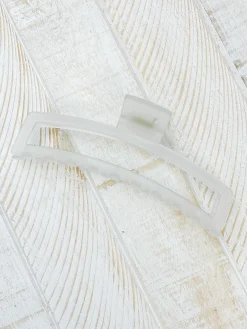 Giant Frosted Claw Clip - Clear