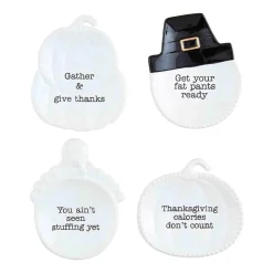 Give Thanks Tidbit Dishes by Mud Pie - Choice of Style