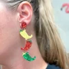 Glitter Chili Pepper Dangle Earrings