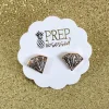 Glitter Diamond Signature Enamel Studs by Prep Obsessed