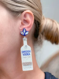 Glitter Vodka Dangle Earrings