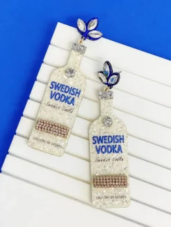Glitter Vodka Dangle Earrings