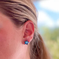 Glittery Star Stud Set of 3 - Patriotic