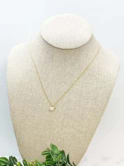 Glitzy Gold Cupid's Arrow Pendant Necklace