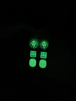 Glow in the Dark Mummy Dangle Earrings