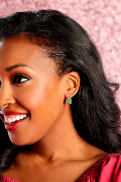 Glow-in-the-Dark Holiday Earrings by Mud Pie