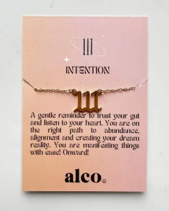 Gold Angel Number Necklace