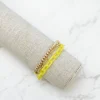 Gold Bead & Chunky Chain Layer Bracelet - Yellow
