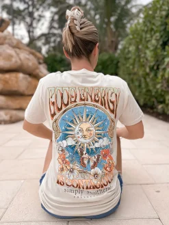 'Good Energy Is Contagious' Short Sleeve Tee by Simply Southern