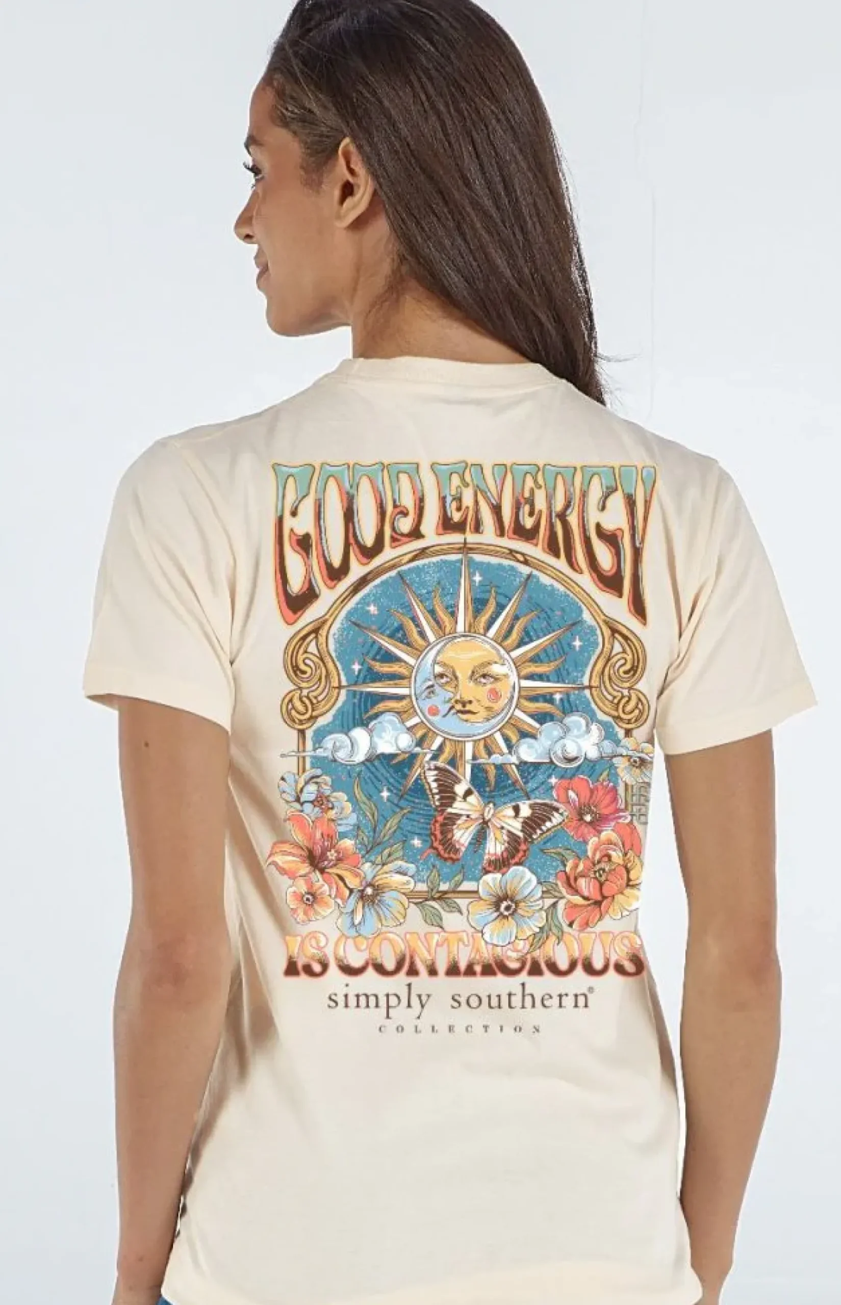 'Good Energy Is Contagious' Short Sleeve Tee by Simply Southern