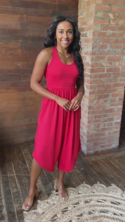 Good Idea Jumpsuit in Red