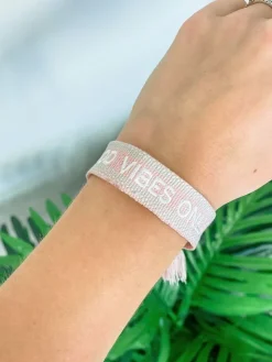 'Good Vibes Only' Pull Tassel Bracelet