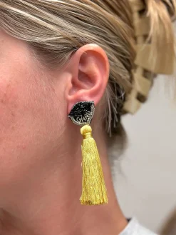 Graduation Cap Tassel Dangle Earrings