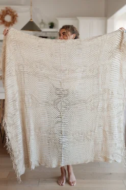 Graham Blanket Single Cuddle Size in Beige