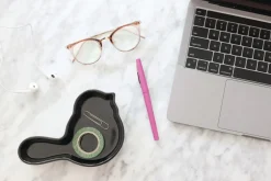 Graphite Birdie Melamine Dish by Nora Fleming