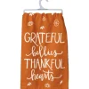 'Grateful Bellies Thankful Hearts' Kitchen Towel