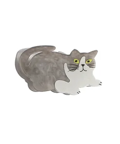 Gray Cat Hair Claw Clip