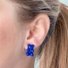 Gummy Bear Stud Earrings - Cobalt