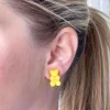 Gummy Bear Stud Earrings - Yellow