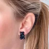 Gummy Bear Stud Earrings - Jet