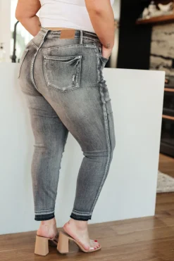 Hadley High Rise Control Top Release Hem Skinny by Judy Blue