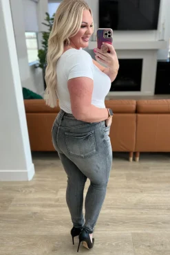 Hadley High Rise Control Top Release Hem Skinny by Judy Blue