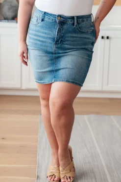 Haley High Rise Control Top Skirt by Judy Blue