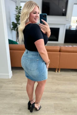 Haley High Rise Control Top Skirt by Judy Blue