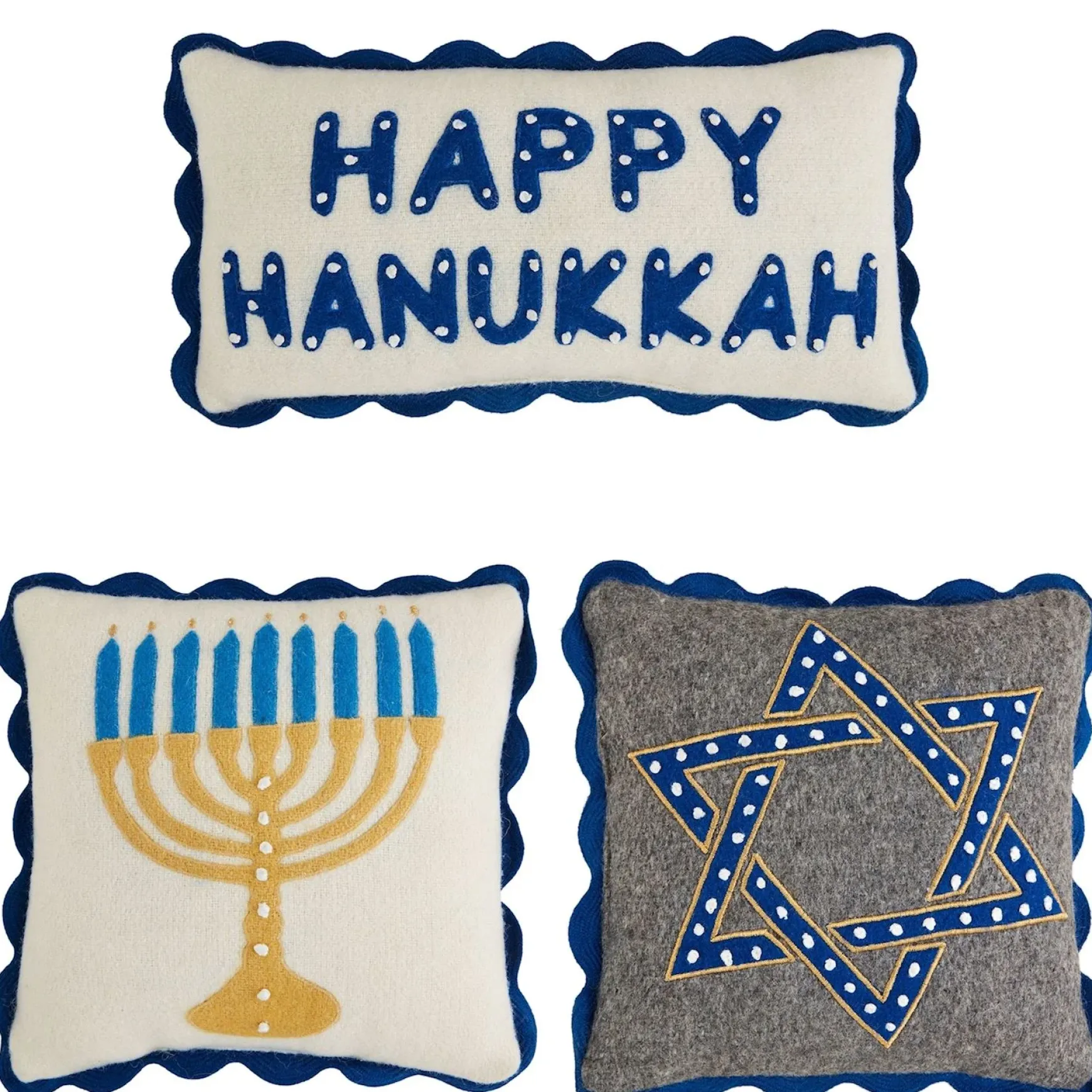 Hanukkah Mini Pillows by Mud Pie