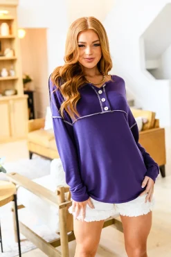 Happiest in Spring Long Sleeve Henley