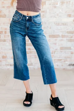 Hayes High Rise Wide Leg Crop Jeans by Judy Blue