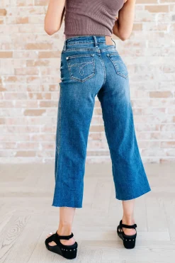 Hayes High Rise Wide Leg Crop Jeans by Judy Blue