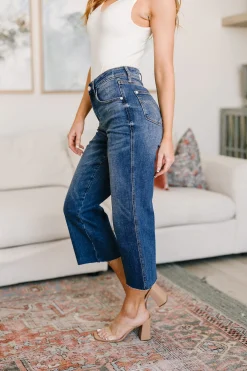 Hayes High Rise Wide Leg Crop Jeans by Judy Blue