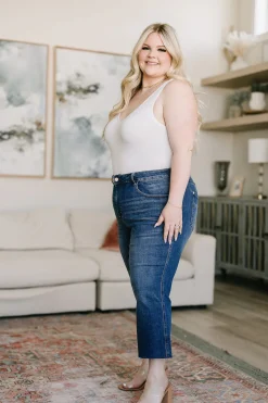 Hayes High Rise Wide Leg Crop Jeans by Judy Blue