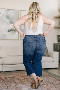 Hayes High Rise Wide Leg Crop Jeans by Judy Blue