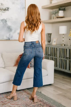 Hayes High Rise Wide Leg Crop Jeans by Judy Blue