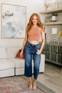 Hayes High Rise Wide Leg Crop Jeans by Judy Blue