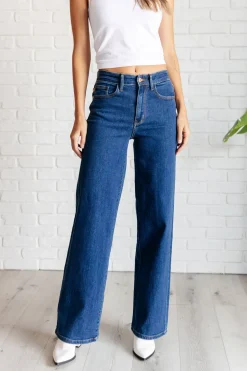 Hazel High Rise Vintage Wide Leg Jeans by Judy Blue