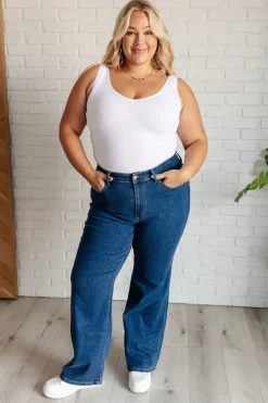 Hazel High Rise Vintage Wide Leg Jeans by Judy Blue