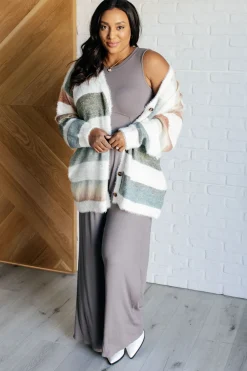 Hilary Wide Leg Jumpsuit in Grey